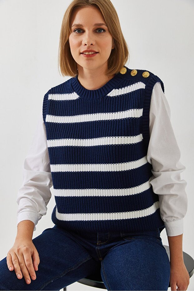 LUCCI Striped pulover - 4