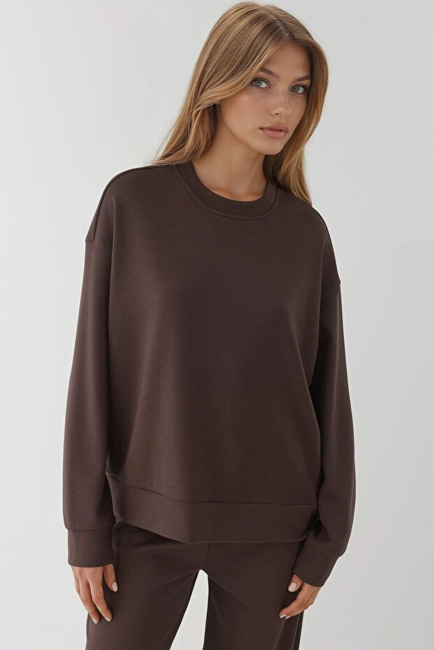 Modal Touch Basic Sweatshirt - 1