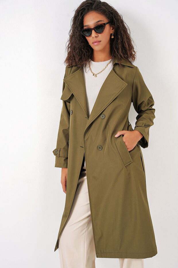 Bdart Buttoned Lined Trench Coat - 4