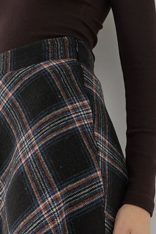 A-Form Kalın Midi Etek - 8