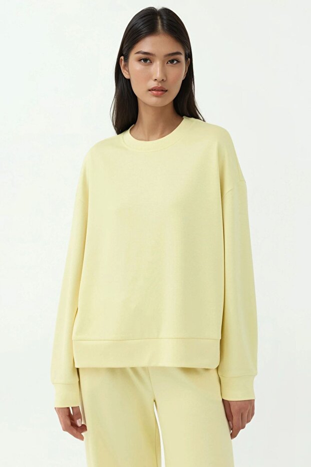 Modal Touch Basic Sweatshirt - 1