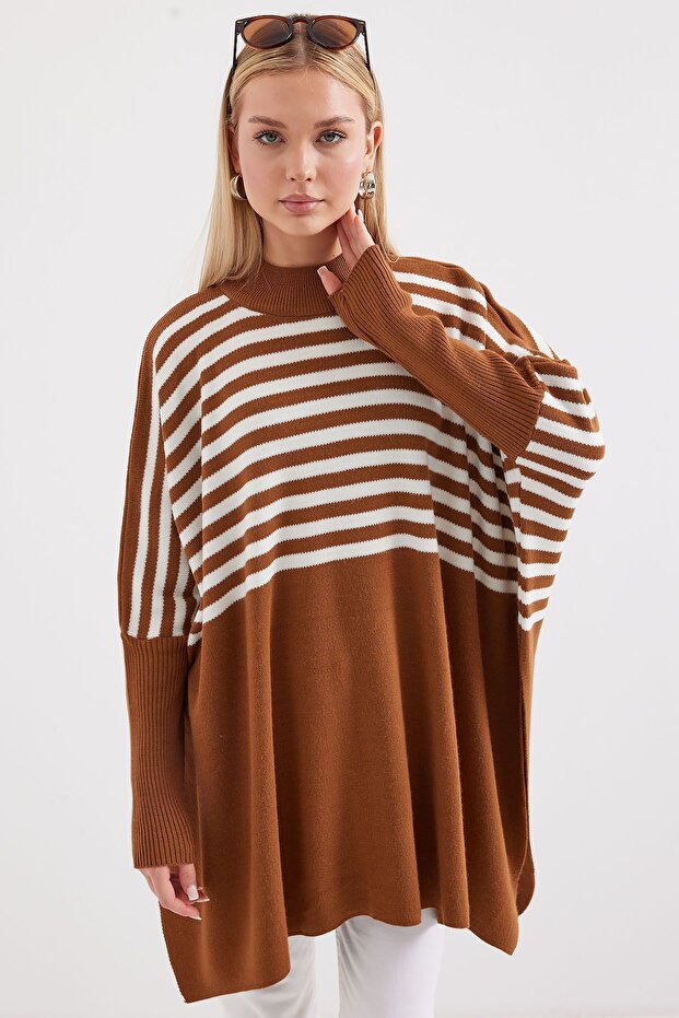 Bdart Slit Detailed Mock Neck Knitwear Sweater