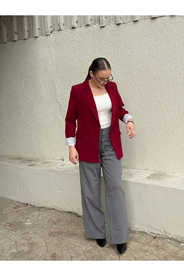 Bordo Ceket - 2