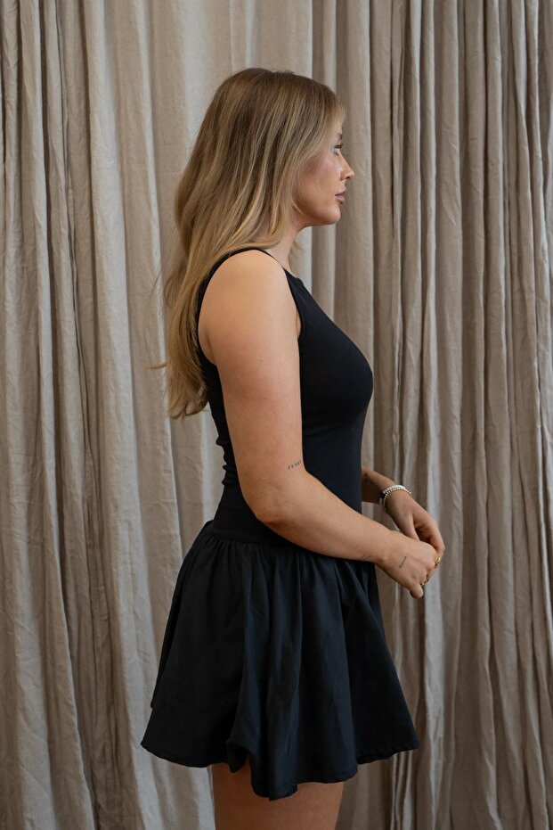Coco Mini Siyah Elbise - 4