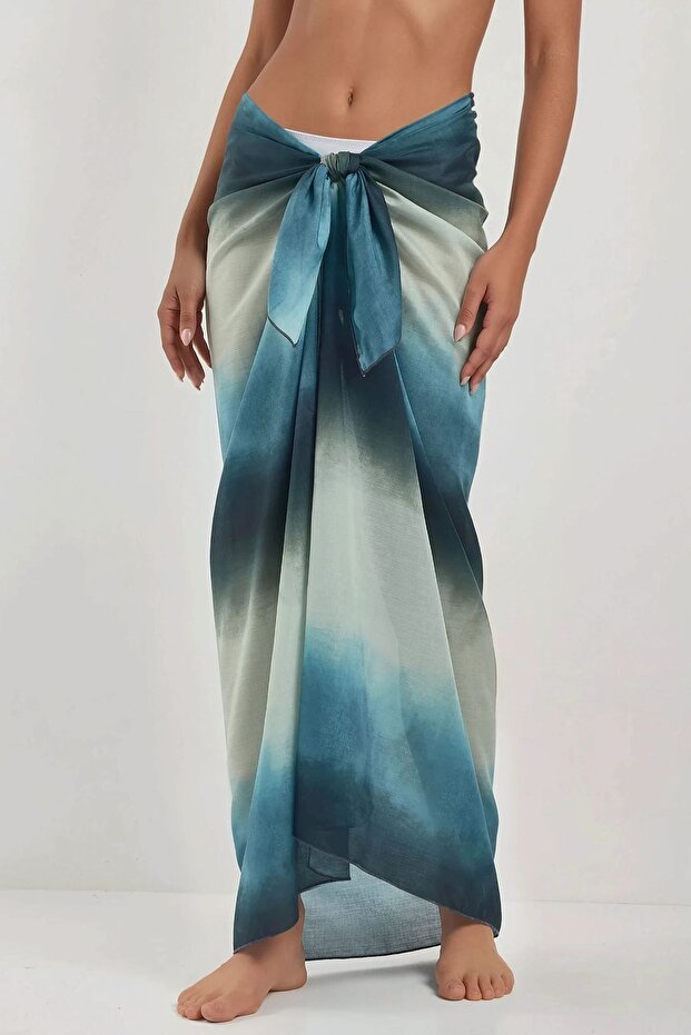 Desenli Maxi Pareo - 2