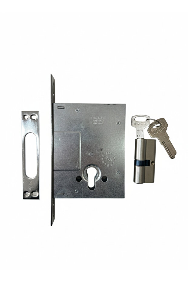 307-EM Monoblok 3 Milli Silindirli Barelli Çelik Kapı Kilidi Üst - 4