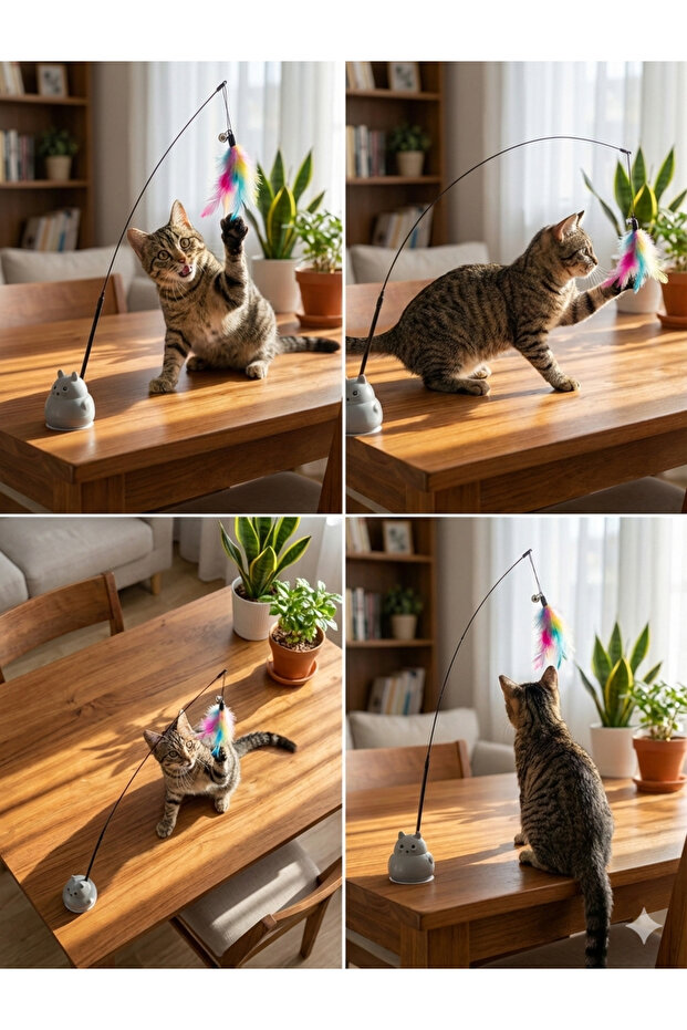Adhesive Fixable Cat Toy