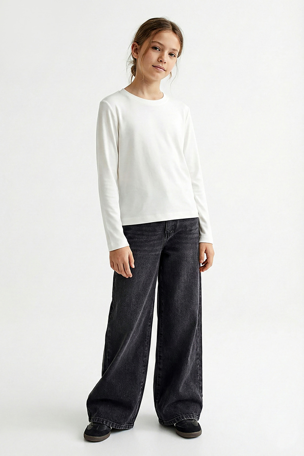 Kız Çocuk Basic LYC Sweat - 3