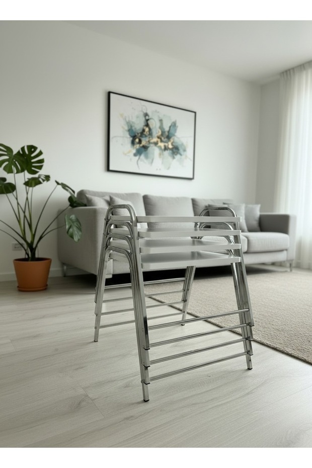 4'LÜ TEPSİ MODEL MODERN SEHPA - 2