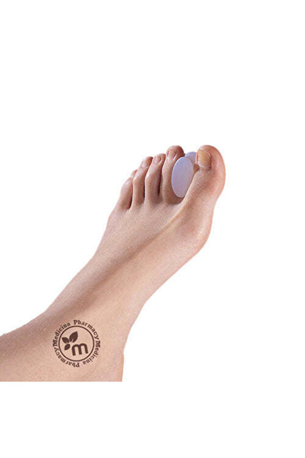 مباعد أصابع القدم صغير وشفاف من السيليكون - 1