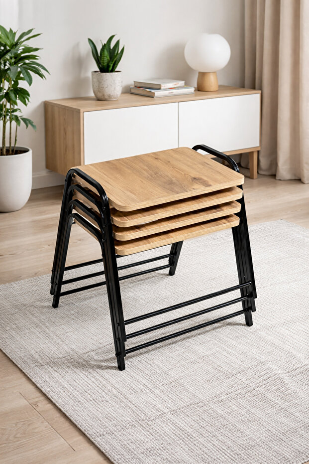 4'LÜ TEPSİ MODEL MODERN SEHPA - 2