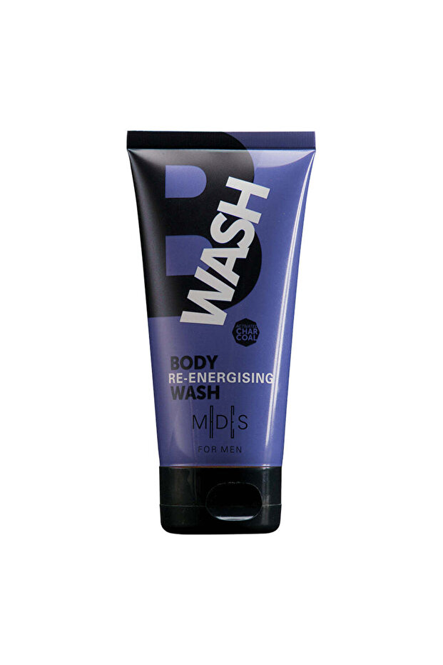 Cosmetics Re-energizing Body Wash with Activated Charcoal for Men - sulfate free
