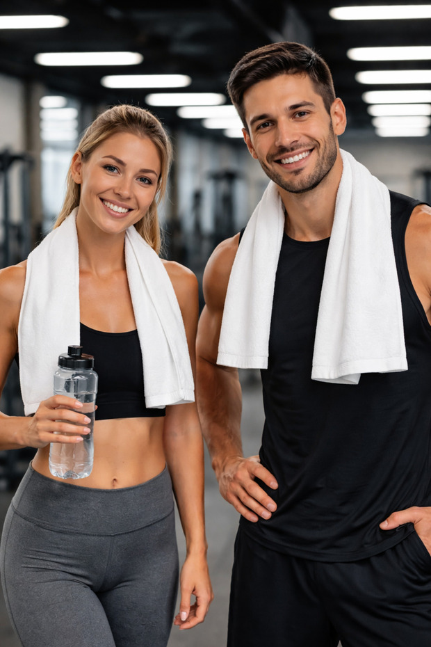 2-Pack 100% Cotton 30X110 cm Sports Towels