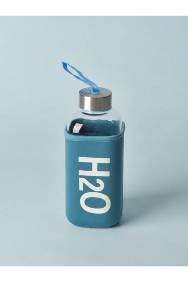 H2O Square Case Pastel Color Glass Flask 530 ml