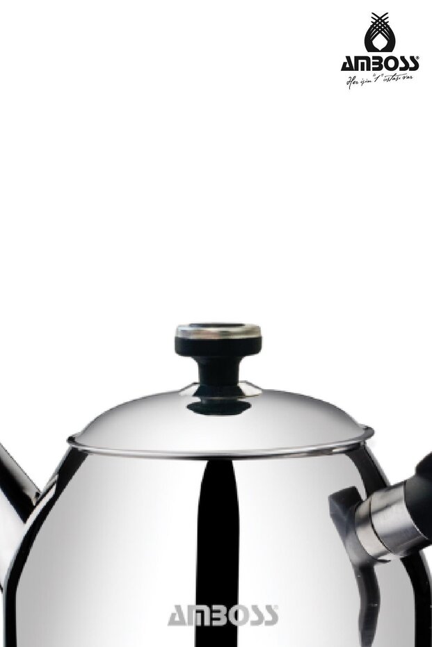 Teadora 4 Parça Paslanmaz Çelik Orta Boy Çaydanlık - 3