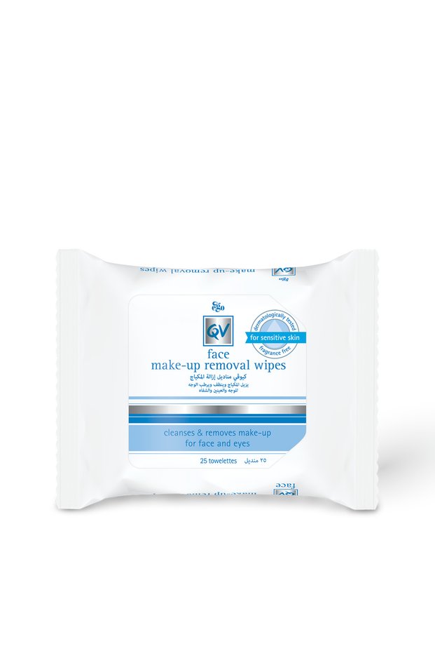 EGO FACE MAKE UP REMOVAL WIPES 25'S AT