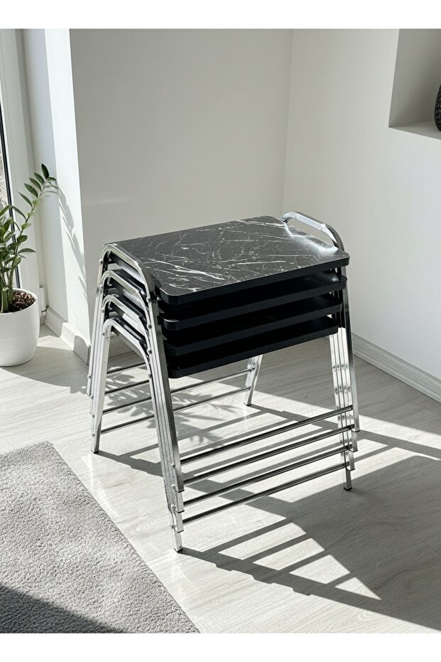 4'LÜ TEPSİ MODEL MODERN SEHPA - 1