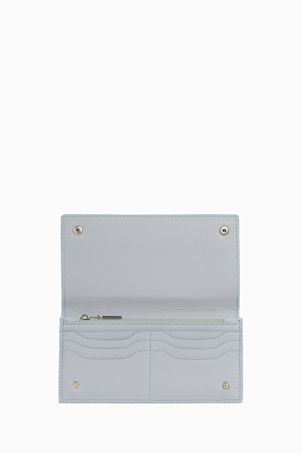 Dikdörtgen Cüzdan - Mavi - 2