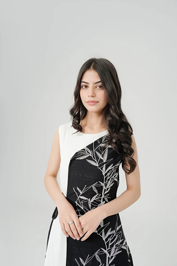 فستان برداء جانبي - 2