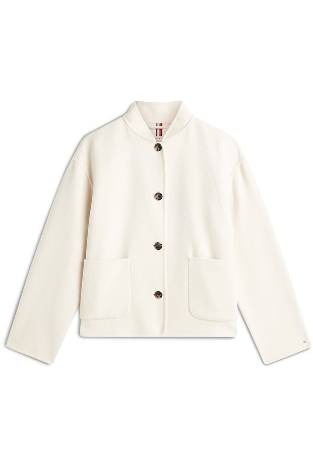 DF WOOL SHORT BOMBER - 1