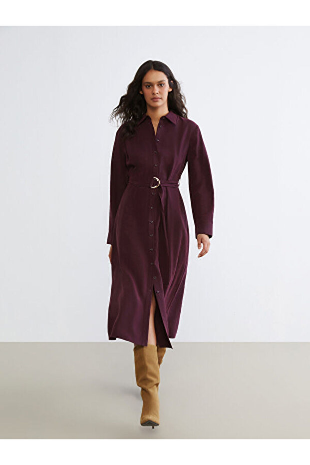 Belted Shirt Dress