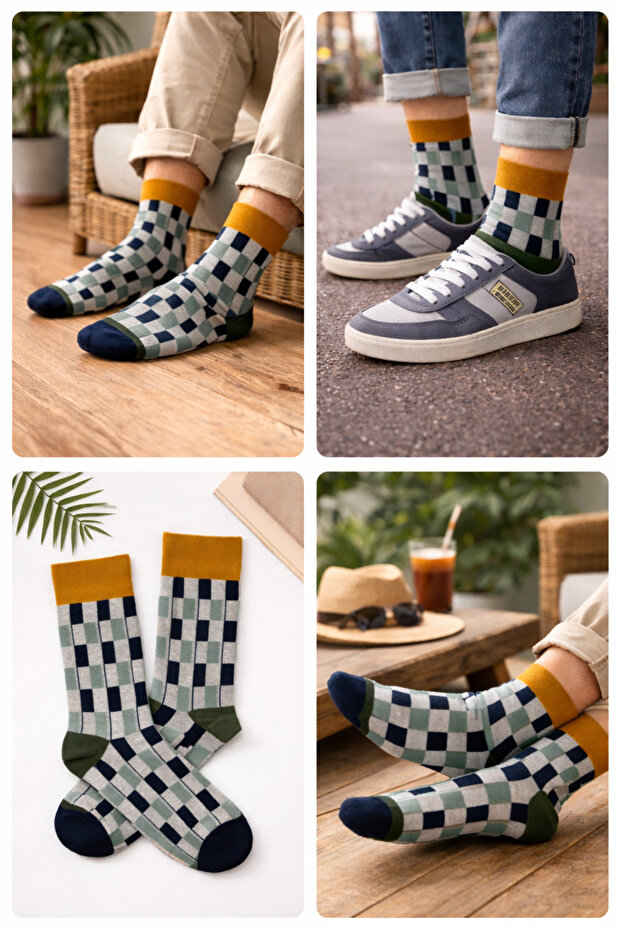 Renkli Erkek Çorap - 2