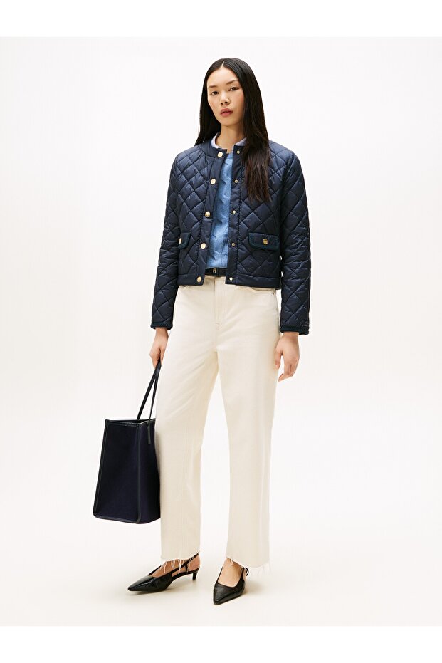 G/BUTTON QUILTED REG LADY JACKET - 4