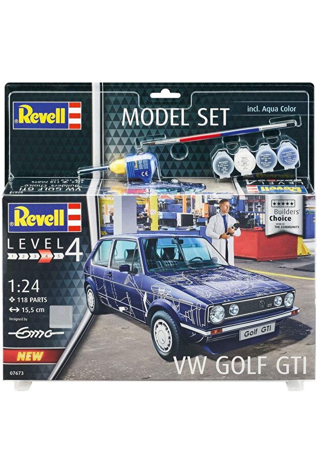 Revell Volkswagen Golf 1 Gti Model Kit Builders' Choice Special Series 67673