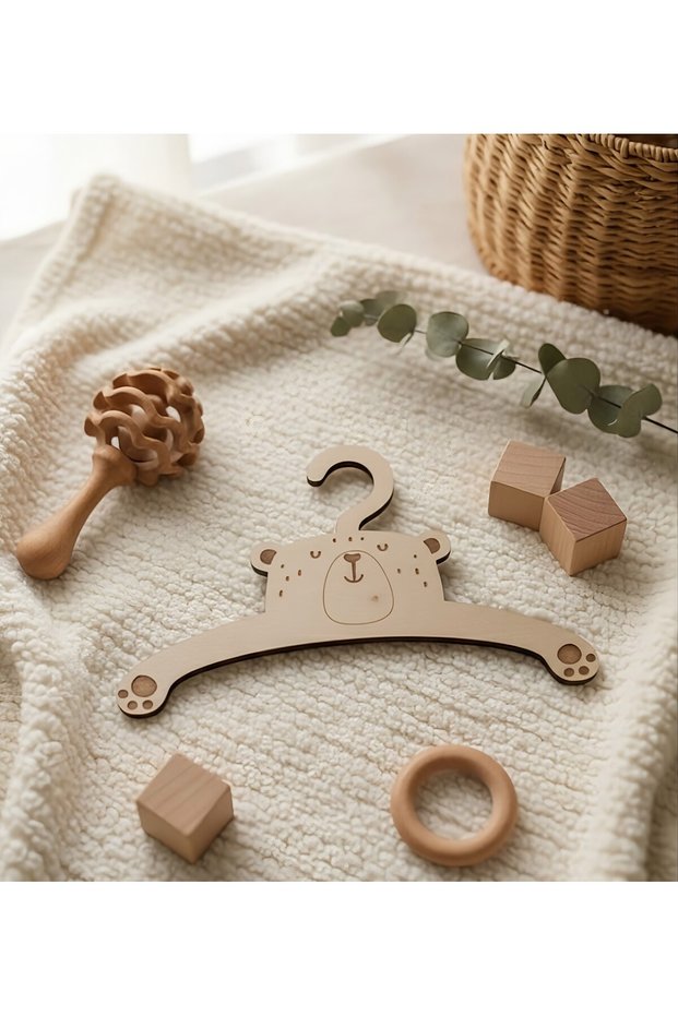 6 Pieces of Cute Lion Patterned Children's Hangers - Clothes Hangers - Newborn Gift