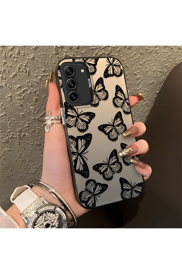 Samsung Galaxy S21 Fe 5g Compatible, Stylish Butterfly Pattern, Impact Protective Phone Case