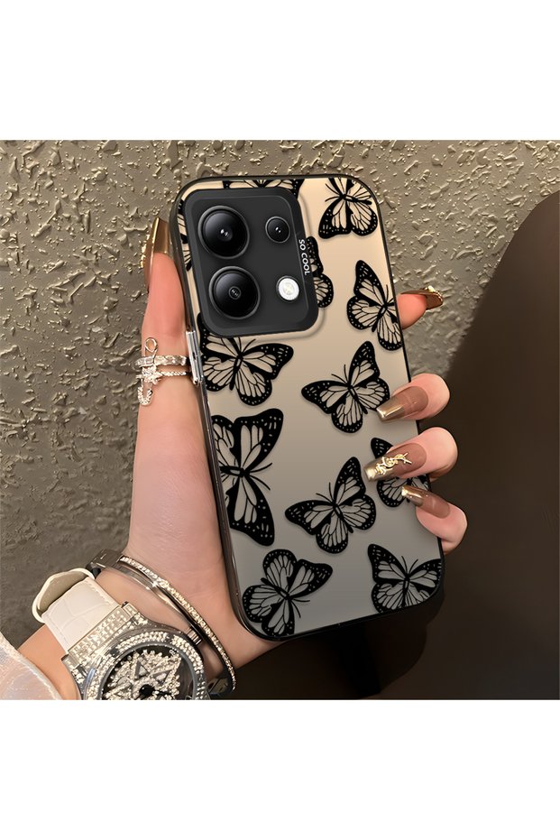 متوافق مع Redmi Note 13، تصميم أنيق بنمط الفراشة، غطاء هاتف عالي الجودة للحماية من الصدمات