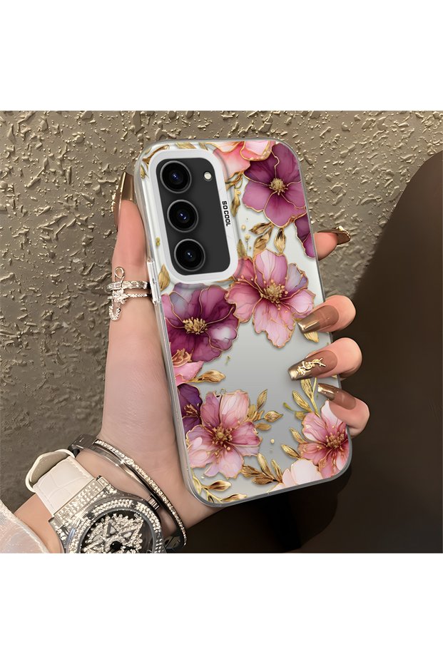 Samsung Galaxy A17 4G/5G Compatible, Lightweight Luxury Floral Print , Impact Protective Phone Case