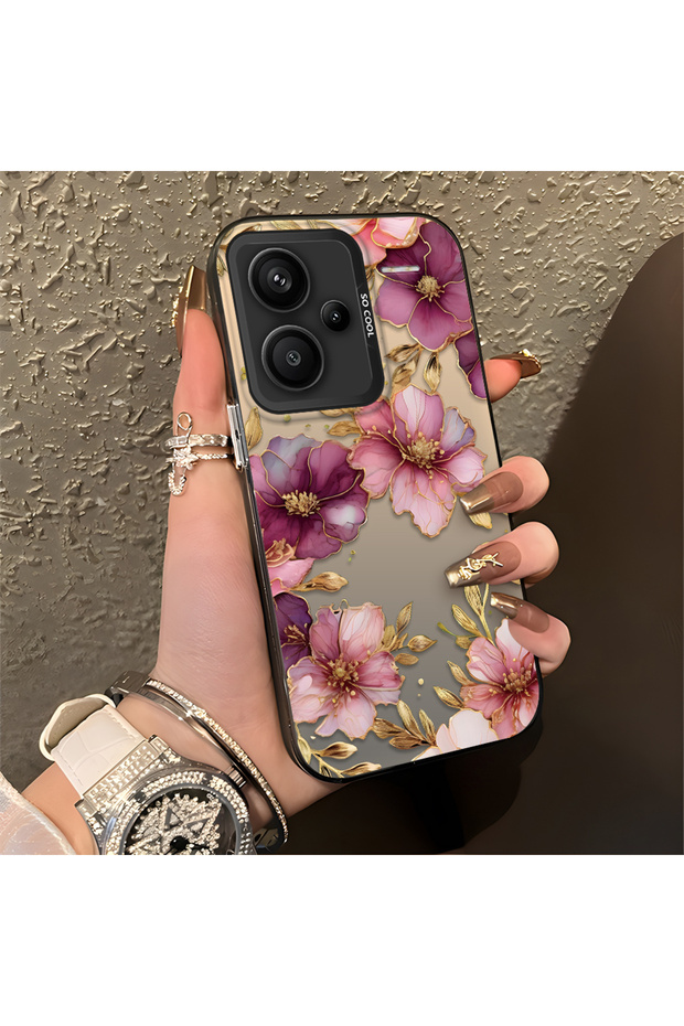 Redmi Note 13 Pro Plus+ 5g Compatible, Light Luxury Floral Pattern, Shock Protective Phone Case