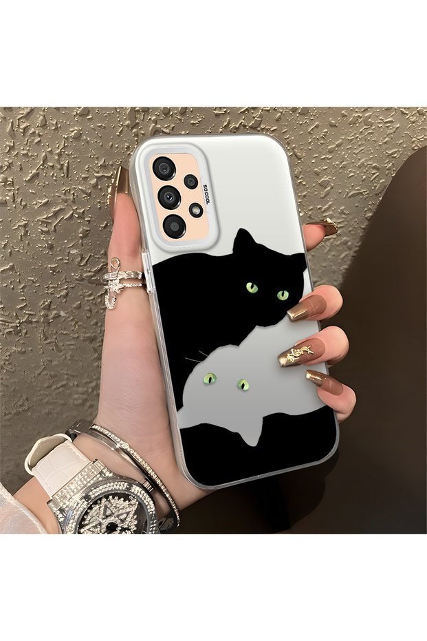 Samsung Galaxy A33 5g Compatible, Cute Cat Pattern Shock Protection Phone Case.