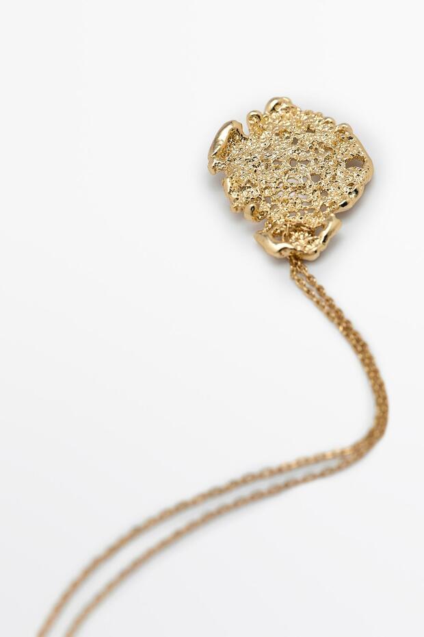 Mini soyut uçlu kolye - 4