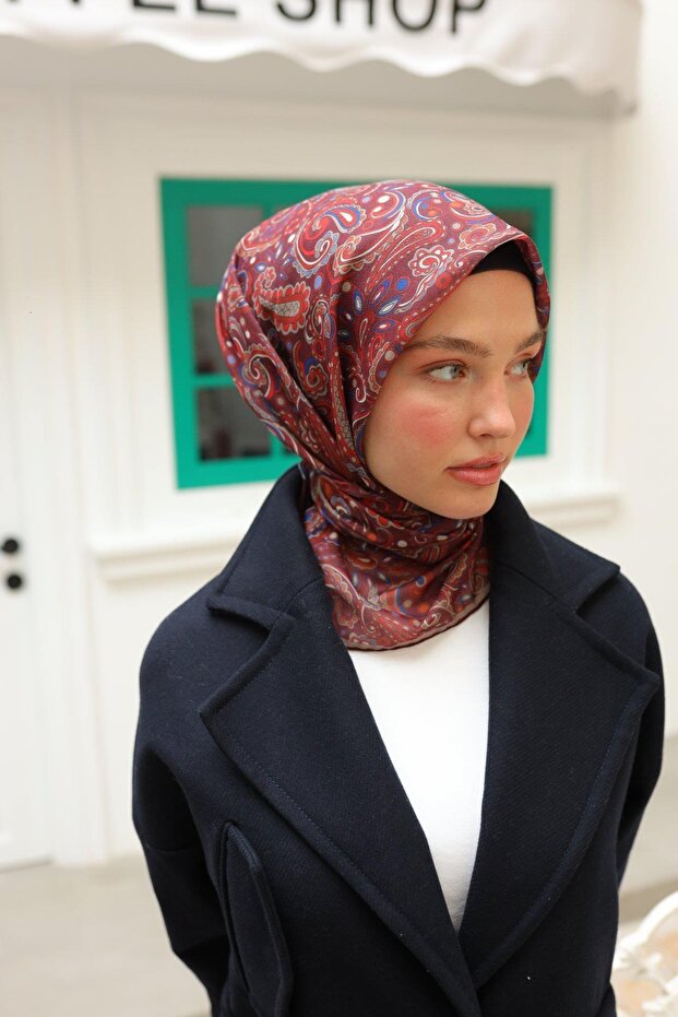 73071-28 Model Eșarfă Moale - 4