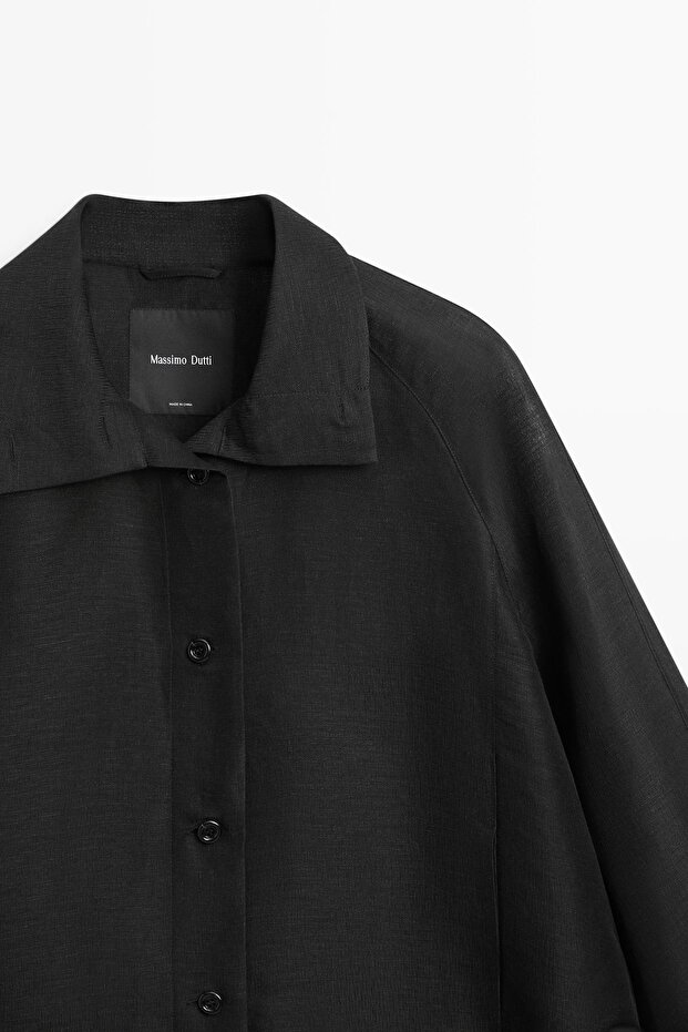 Keten ipek bomber ceket - 6