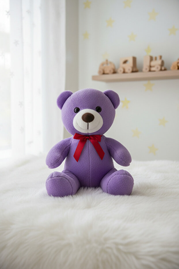 Cute Plush Bear Toy & Sleeping Companion 25 cm