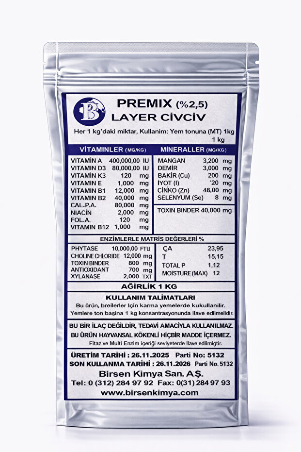 Civciv Layer Premiks - 1 KG