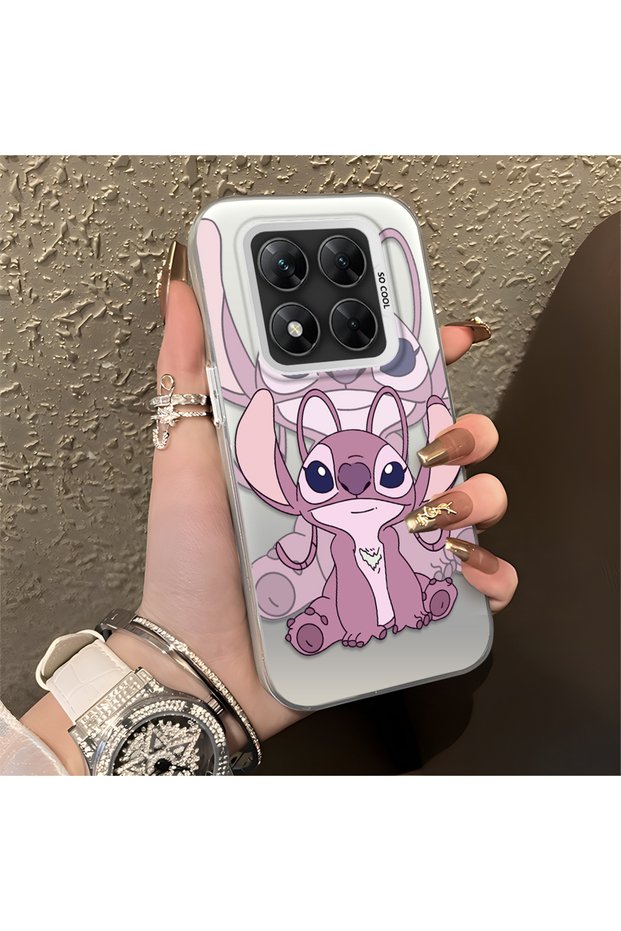Poco X7 5g Compatible, Stitch Couple Design Shock Protection Phone Case.