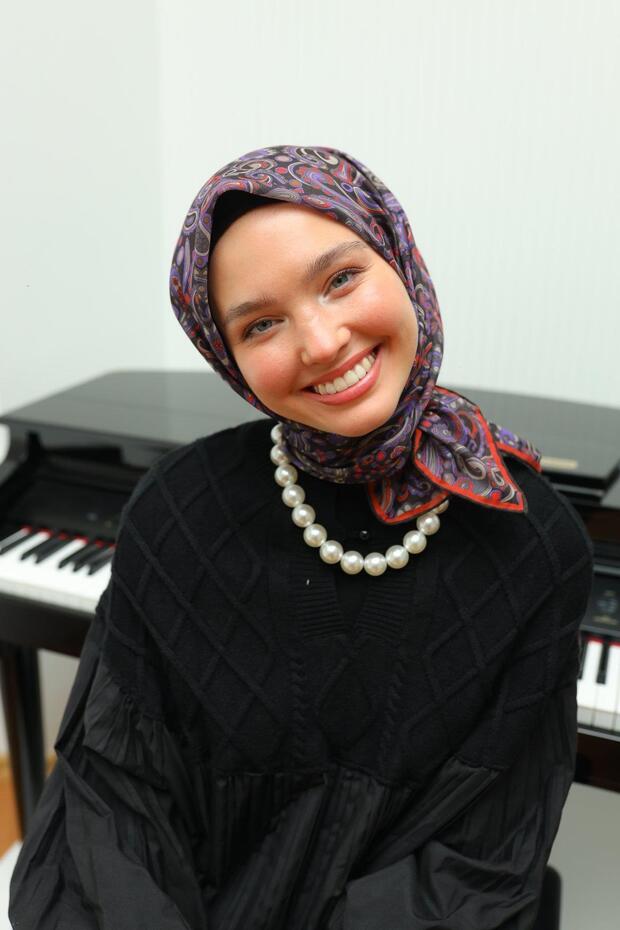 73071-17 Model eșarfă moale - 2