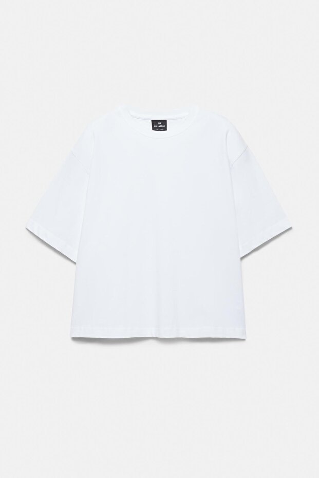 Kısa kollu crop t-shirt - 6