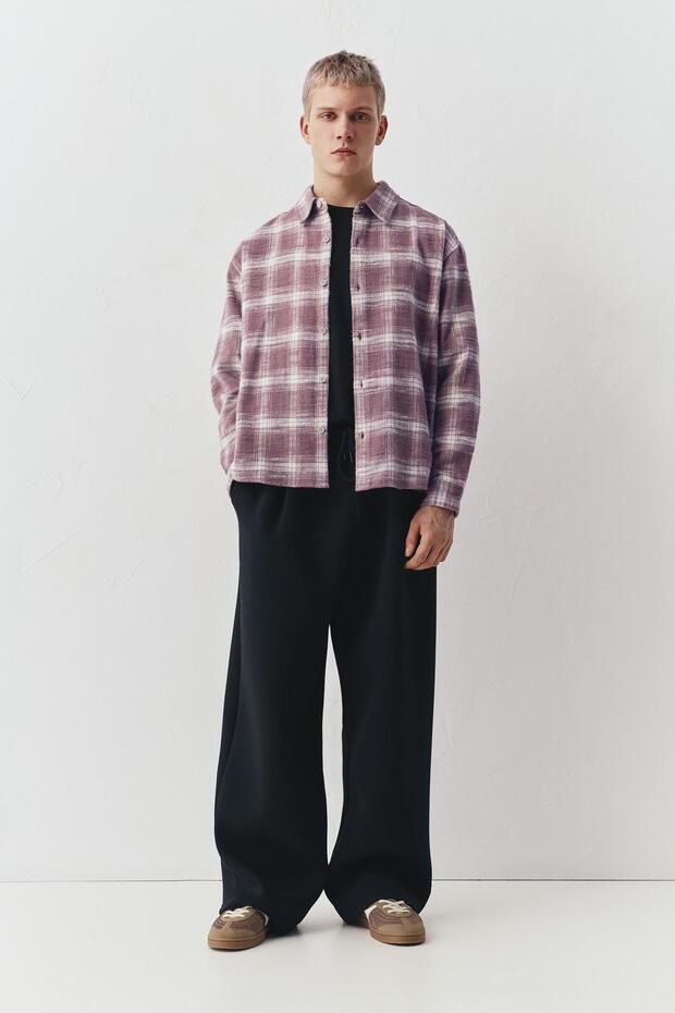 Kareli uzun kollu gömlek - 3