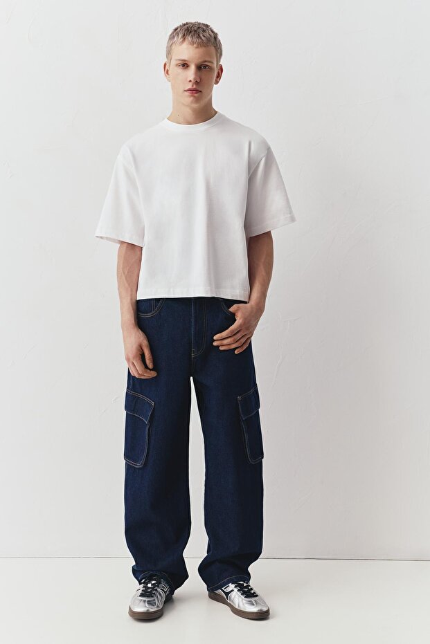 Kısa kollu crop t-shirt - 3