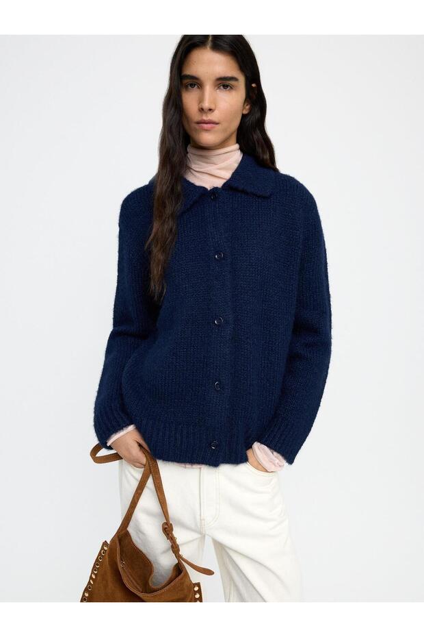 Düz Örme Hırka - 1