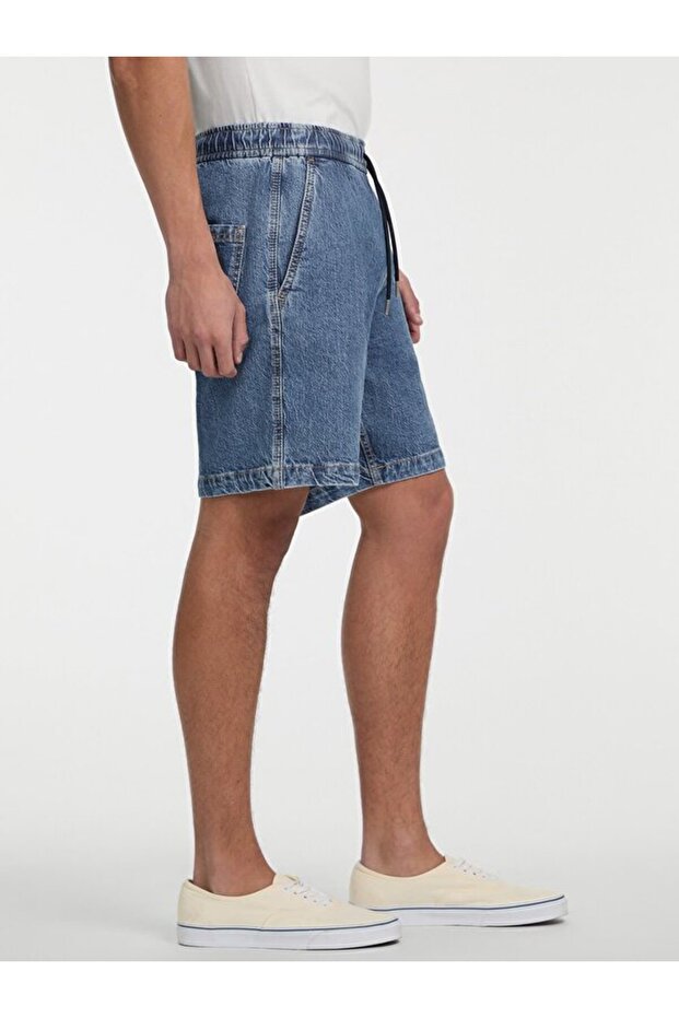 Jeans Jogger Erkek Regular Fit Şort - 4