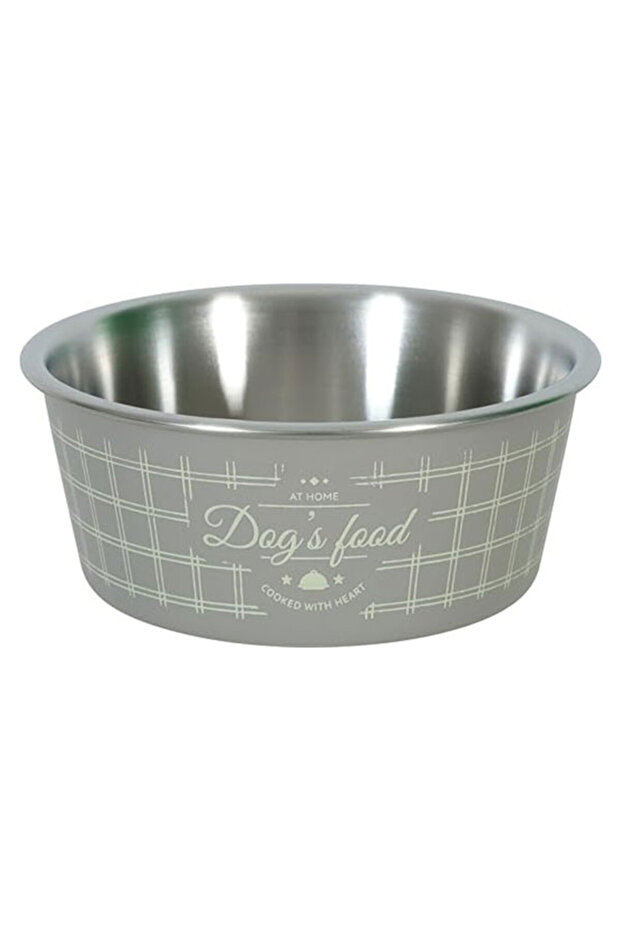 Non-Slip Food Dog Bowl Taupe 400 ml