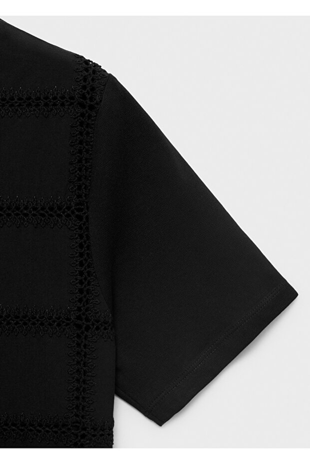 İşleme detaylı tişört - 7