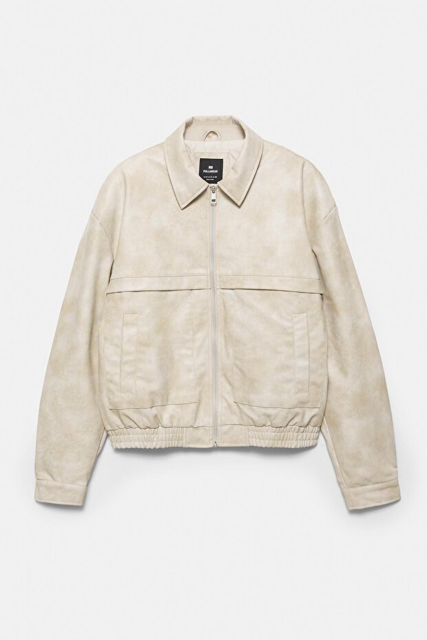 Suni deri ceket - 7