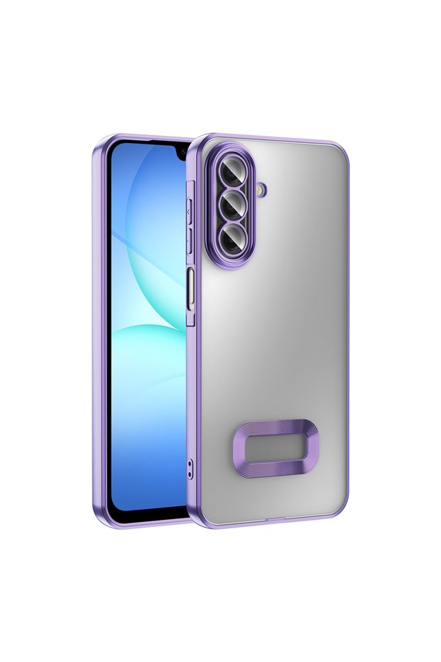 Galaxy A17 Case with Camera Protection and Logo Displaying Sys Omega Cover - Lilac
